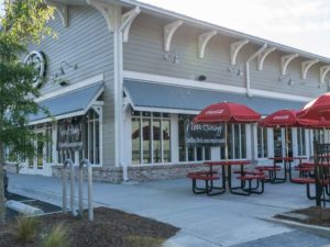 Outside seating Carnes location