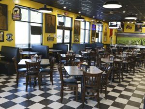 inside seating Clemson East Bay Deli location