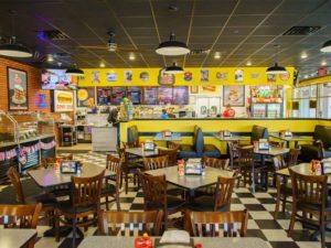 inside seating East Bay Deli Cayce
