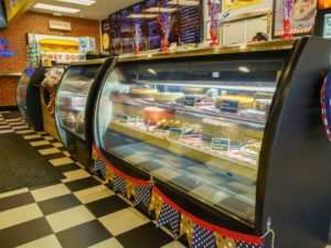 inside dessert case East Bay Deli Cayce