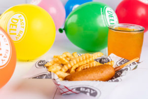 Kid Friendly Food with balloons
