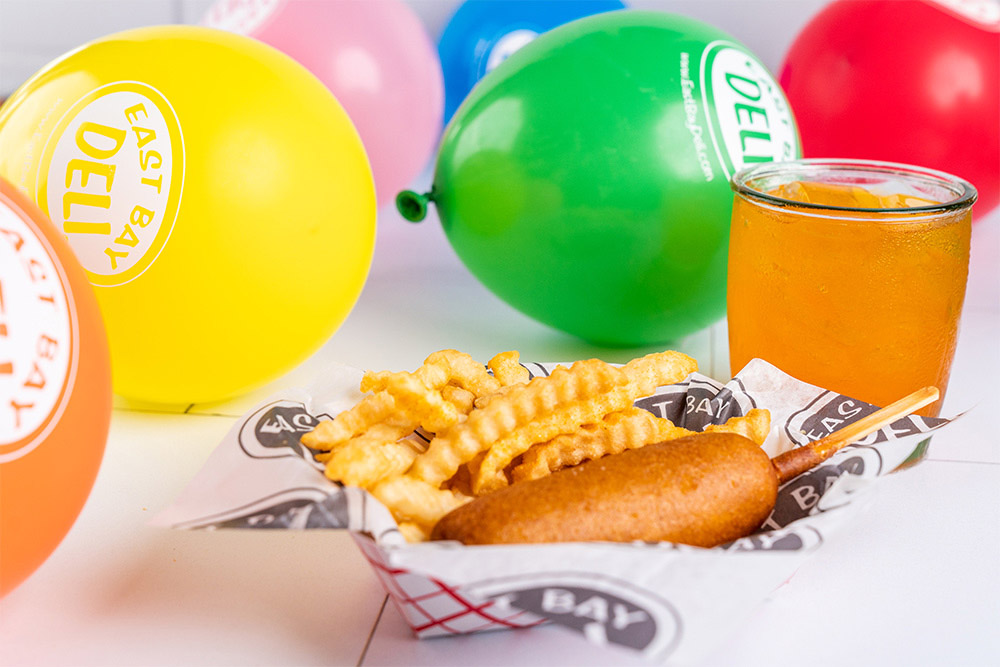 Kid Friendly Food with balloons