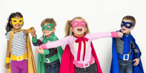 Kids dressing up kids night